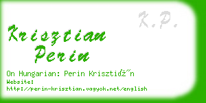 krisztian perin business card